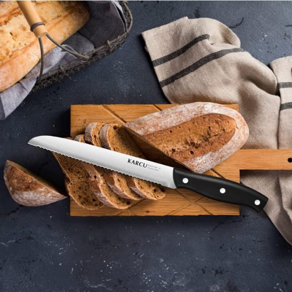 13 pc KITCHEN + STEAK KNIVES + SCISSORS - BLOCK SET (Black) - Picture 5 of 8